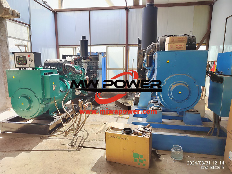 400KW ويتشاي مولد ، المثبتة في مصنع للزجاج